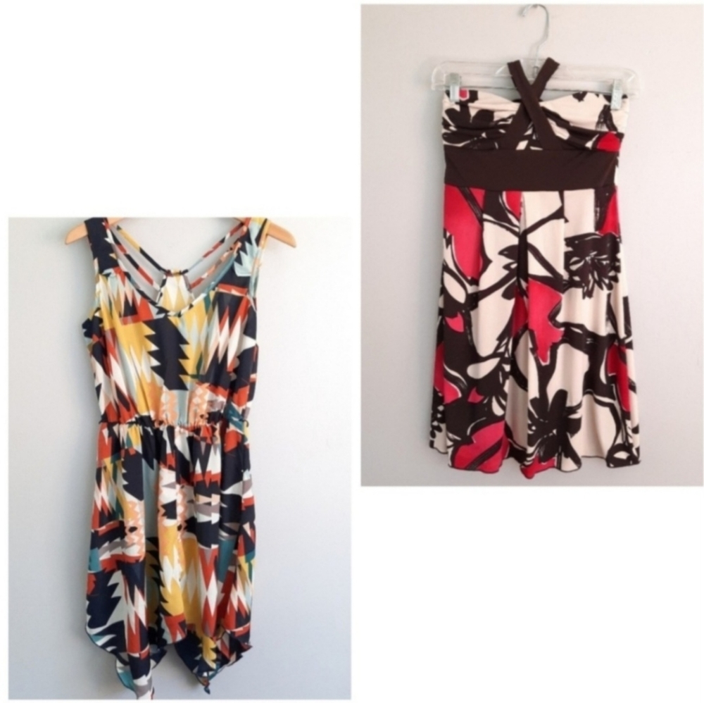 Trixx Floral Dress & Patterned Dress Bundle